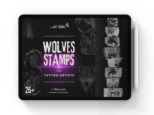 25x WOLVES STAMPS