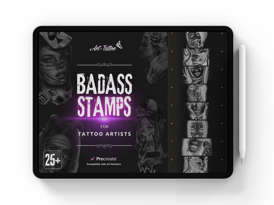 25x BADASS STAMPS
