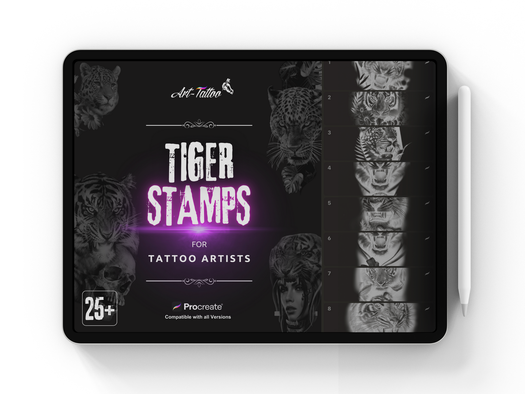 25x TIGER STAMPS