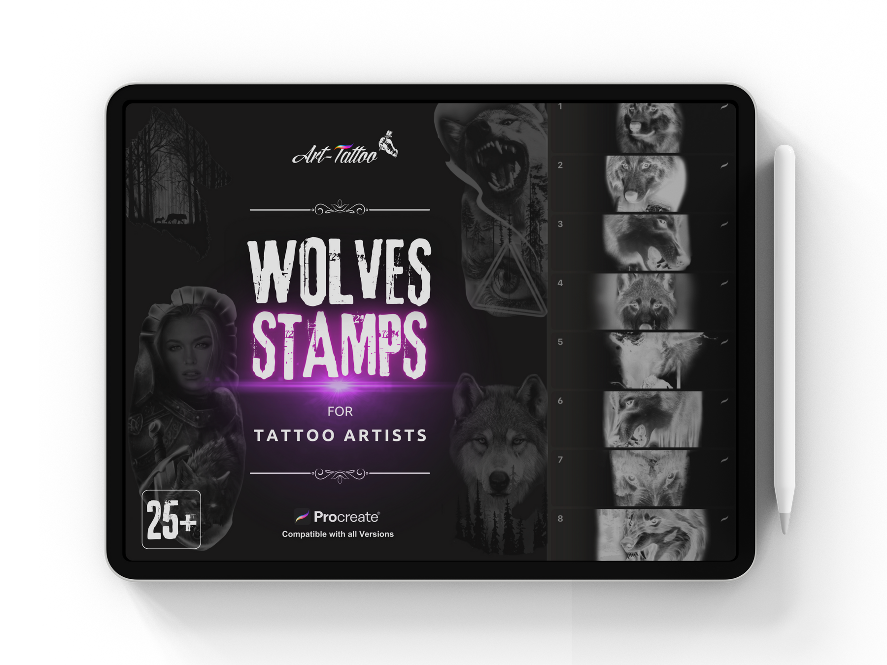 25x WOLVES STAMPS